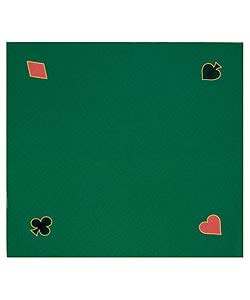 Green Felt Texas Hold 'Em Poker Game Layout