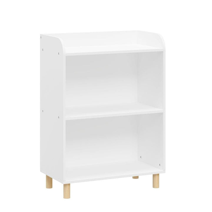 Wooden Children's 3-Tier Bookcase with Pine Wood Legswhite White