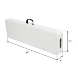 Outdoor 6 Ft. Portable Plastic Bench Perfect for Party and Picnic