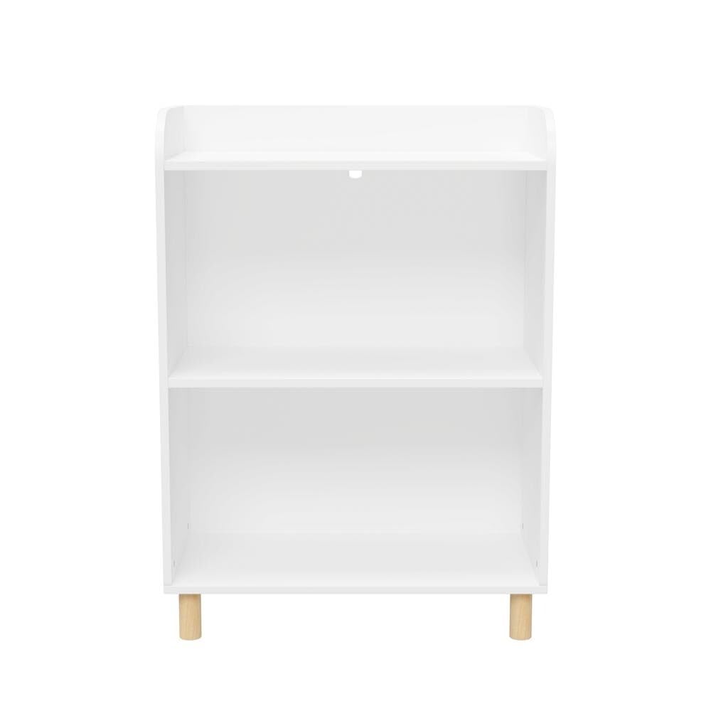 Wooden Children's 3-Tier Bookcase with Pine Wood Legswhite White