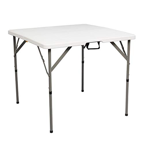 Outdoor 34 in.d X 29 in.h Portable Plastic Camping Tablewhite White Water Resistant Waterproof