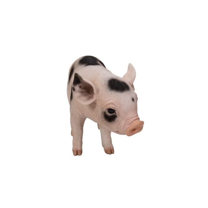 Standing Baby Pig with Black Spots Pink Animals
