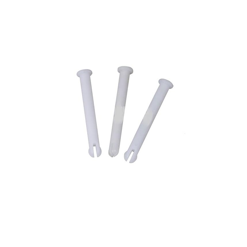 2" Long Lock Replacement Pins for Pool Vacuum Handles Set of 3 White Plastic