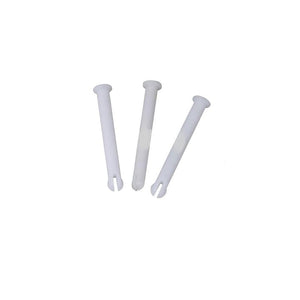 2" Long Lock Replacement Pins for Pool Vacuum Handles Set of 3 White Plastic