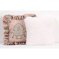 Decorative Pillow Pack Pink Cotton Polyester