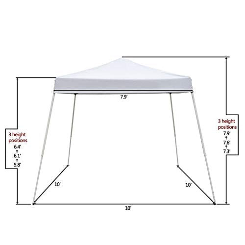 10 X Ft. Outdoor Party Gazebo Camping Canopy White Without Wall