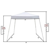 10 X Ft. Outdoor Party Gazebo Camping Canopy White Without Wall