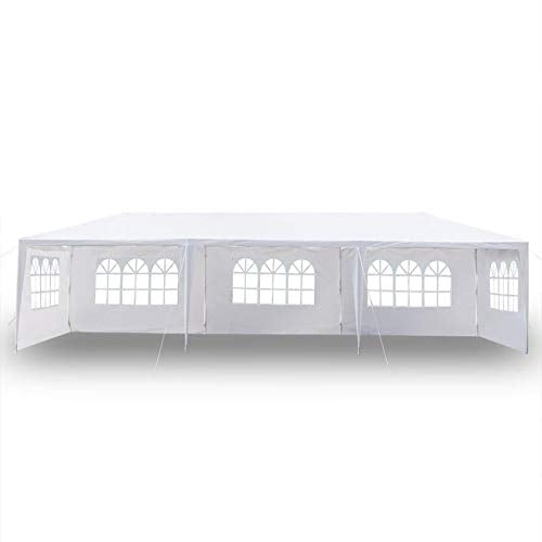 3x9m Upgrade Spiral Interface Wedding Party Canopy Tent 5sides 5-Sides White Waterproof