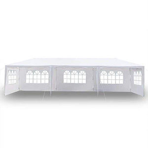 3x9m Upgrade Spiral Interface Wedding Party Canopy Tent 5sides 5-Sides White Waterproof