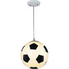 Soccer Ball Kid's Lighting Modern Contemporary Metal White