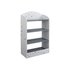 Kids Bookshelf Grey White Modern Contemporary Transitional MDF Painted