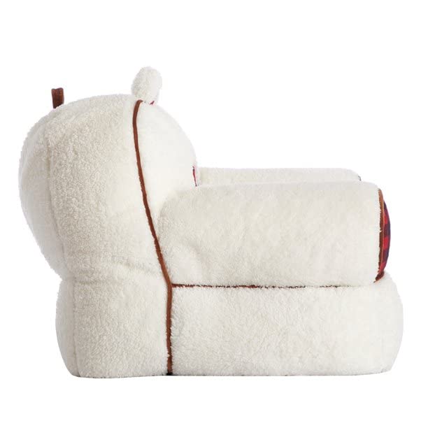 Dearfoams and Buffalo Check Sherpa Plush Bean Bag Chair with