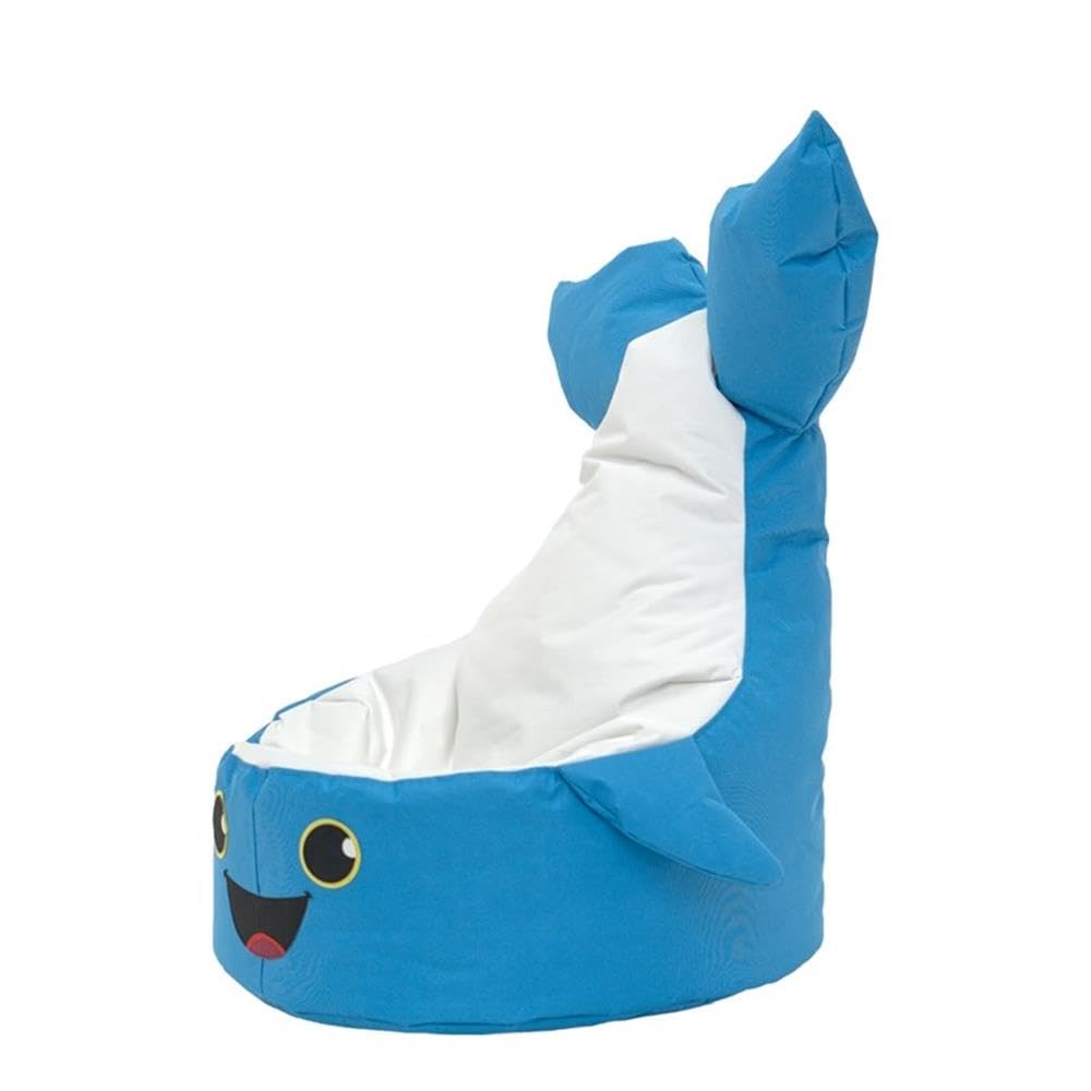 Blue and White Whale Kids Bean Bag