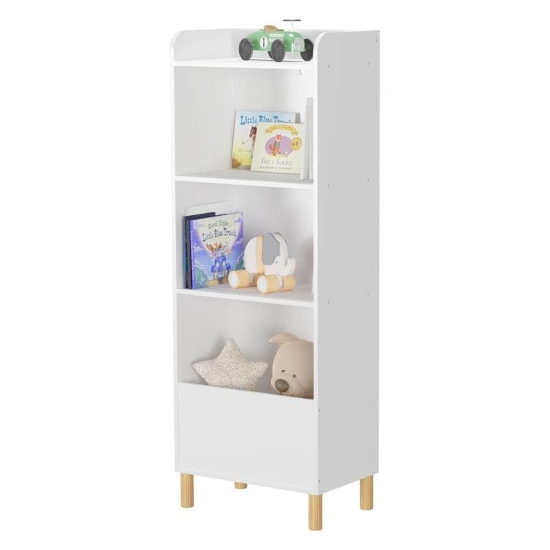 Kids 4-Tier Bookcase Children's Book Display Bookshelf Toy Storage