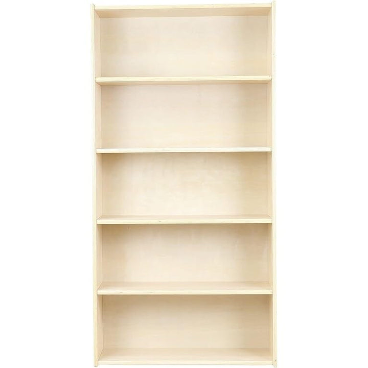 5-Shelf Classic Bookcase Wooden Wall Bookshelf Organizer for Books