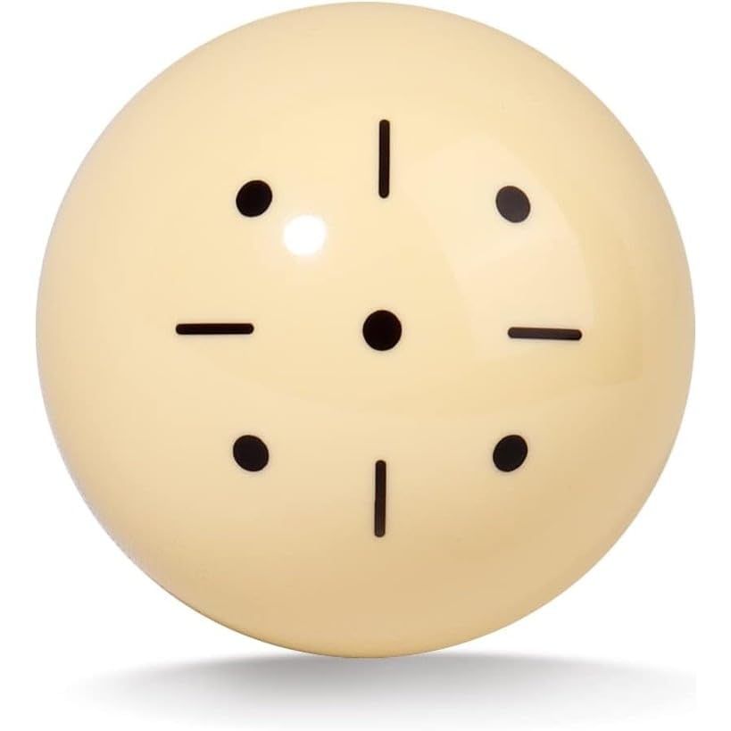 2-1/4"" Regulation Size Billiard Pool Cue Balls. Pro-Cup Practice/Training Black Dot Balls Dots