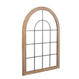 Modern Farmhouse Arched Window Metal Wall Art 27.5" h X 37.5" w 1" d