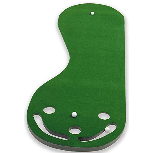 3' x 9' Golf Putting Green, Par 3 Golfing Mat, Practice Surface Putters Clubs Sport Ball Activity Stroke Lifelike Durable Equipment, Plastic