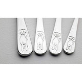 Dog Children 4 Piece 18/10 Stainless Steel Flatware Set Silver