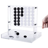 Trademark Games Acrylic 4 in a Row Game ? Fun Strategy Game and Tabletop Decoration ? Functional Desk Decor (Black and White)