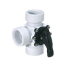 5.5" White Hydrotools Swimming Pool and Spa Standard 3-Way Valve Plastic