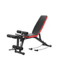 Adjustable Weight Bench Multi-purpose Flat Incline Decline Exercise Workout For Home Gym Black Red