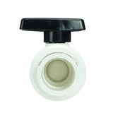 7" White and Black Hydrotools Swimming Pool Abs Female Socket Ball