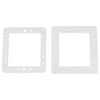 8.25" White Hydrotools Swimming Pool Skimmer Face Plate and Butterfly Gasket Plastic