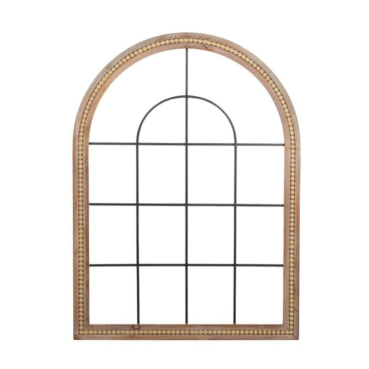 Modern Farmhouse Arched Window Metal Wall Art 27.5" h X 37.5" w 1" d