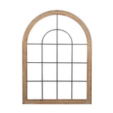 Modern Farmhouse Arched Window Metal Wall Art 27.5" h X 37.5" w 1" d