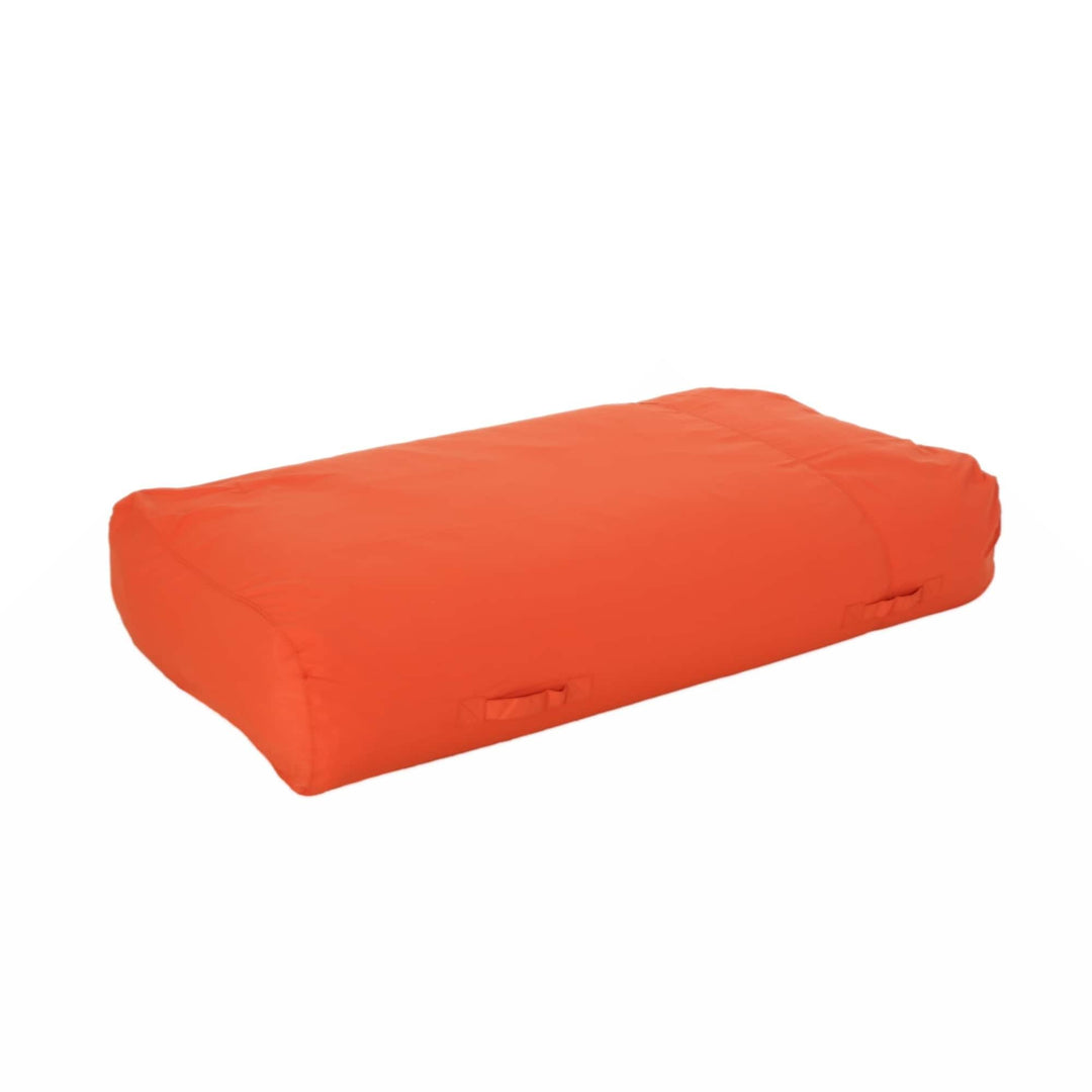 Water Resistant 6'x3' Lounger Bean Bag Coral Orange Modern