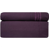 Deep Pocket Soft Microfiber 4-piece Solid Color Bed Sheet Set