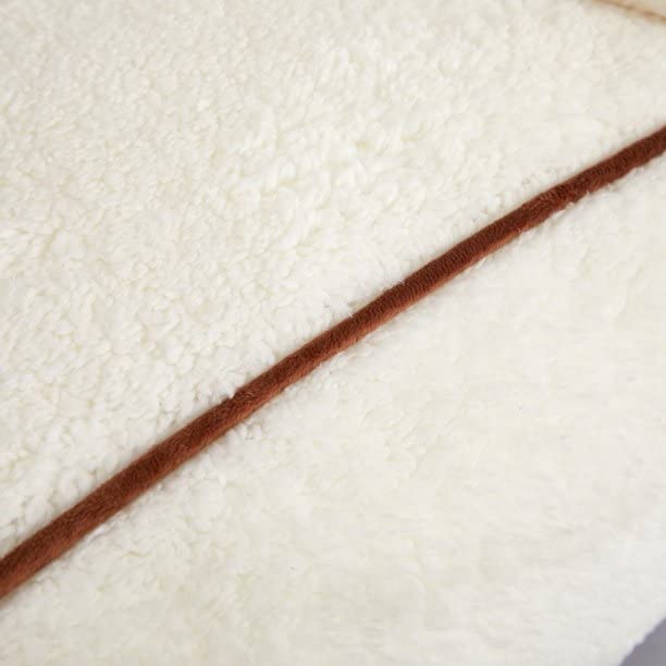 Dearfoams and Buffalo Check Sherpa Plush Bean Bag Chair with