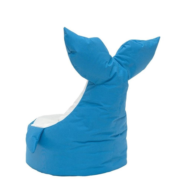 Blue and White Whale Kids Bean Bag