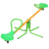 Degree Rotation Outdoor Kids Spinning Seesaw Sit and Spin Green