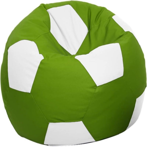 Soccer Bean Bag Cover (Filler Not Included) Green Contemporary Fabric