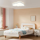 Dimmable White loud Led Flush Mount Light Kids Lighting 20in Modern