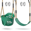 Toddler Swing Set Accessories High Back Full Bucket Seat Green Plastic