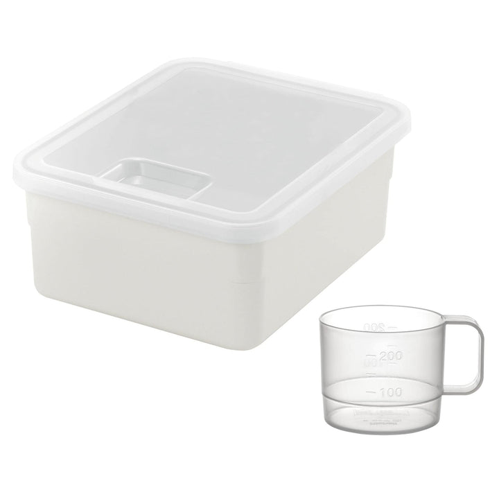 Pet Stuff Container Small Lid With Hinge For Food Or Toy Storage Measuring Cup Clear Plastic