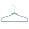 Simplify 100 Pack Kids Velvet Hangers | Slim | Non-Slip Design | Space