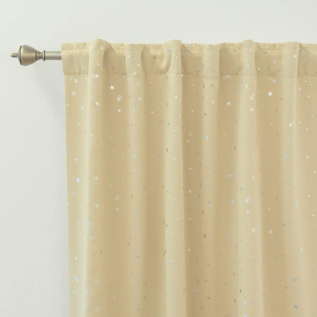 Aurora Home Star Struck Insulated Thermal Blackout Curtain Panel Pair - 52 x 84