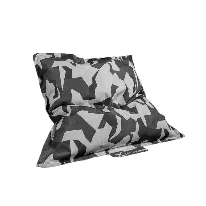 X Rocker XL Gaming Floor Mat Bean Bag Gray Camo Grey Pattern Polyester