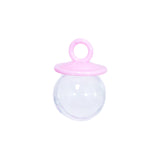 Set of 24 Pcs Pink Plastic Baby Pacifier Shower Party Candy Holder