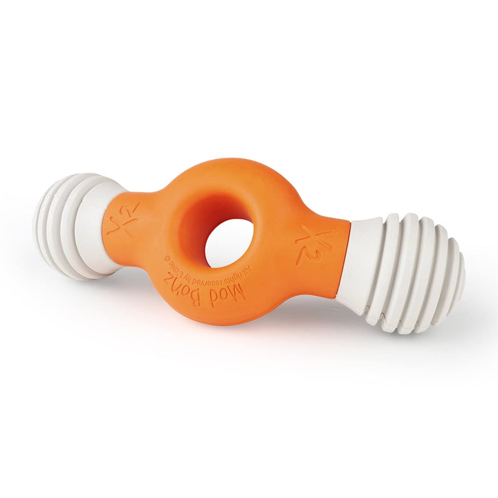 Mod X2 Customizable Chew Toy for Dogs Orange Multi Color Plastic