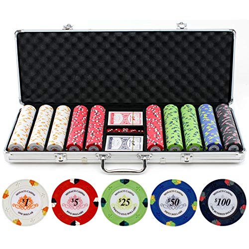 Monaco Casino Clay Poker Chips Set