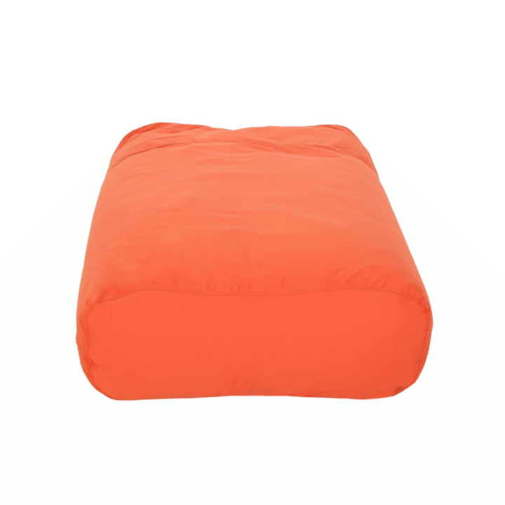 Water Resistant 6'x3' Lounger Bean Bag Coral Orange Modern Contemporary Fabric