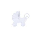 Set of 24 Pcs Clear Plastic Baby Carriage Shower Party Candy Holder