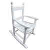 White Outdoor Rocking Chair Suitable for Kids