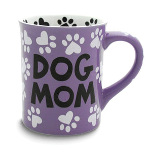 Mud Dog Mom/my Child Has 4 Legs And Fur 16 Oz. Stoneware Mug Multi Color Solid Novelty Round Dishwasher Safe