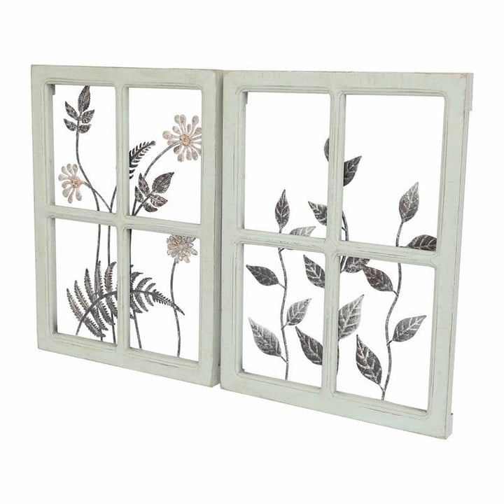 Square Modern Farmhouse Metal Wall Art 15.75" h X 12" w 0.5" d